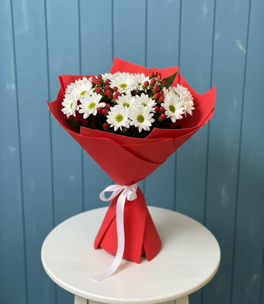 Букет цветов из: Хризантемы в Озерках