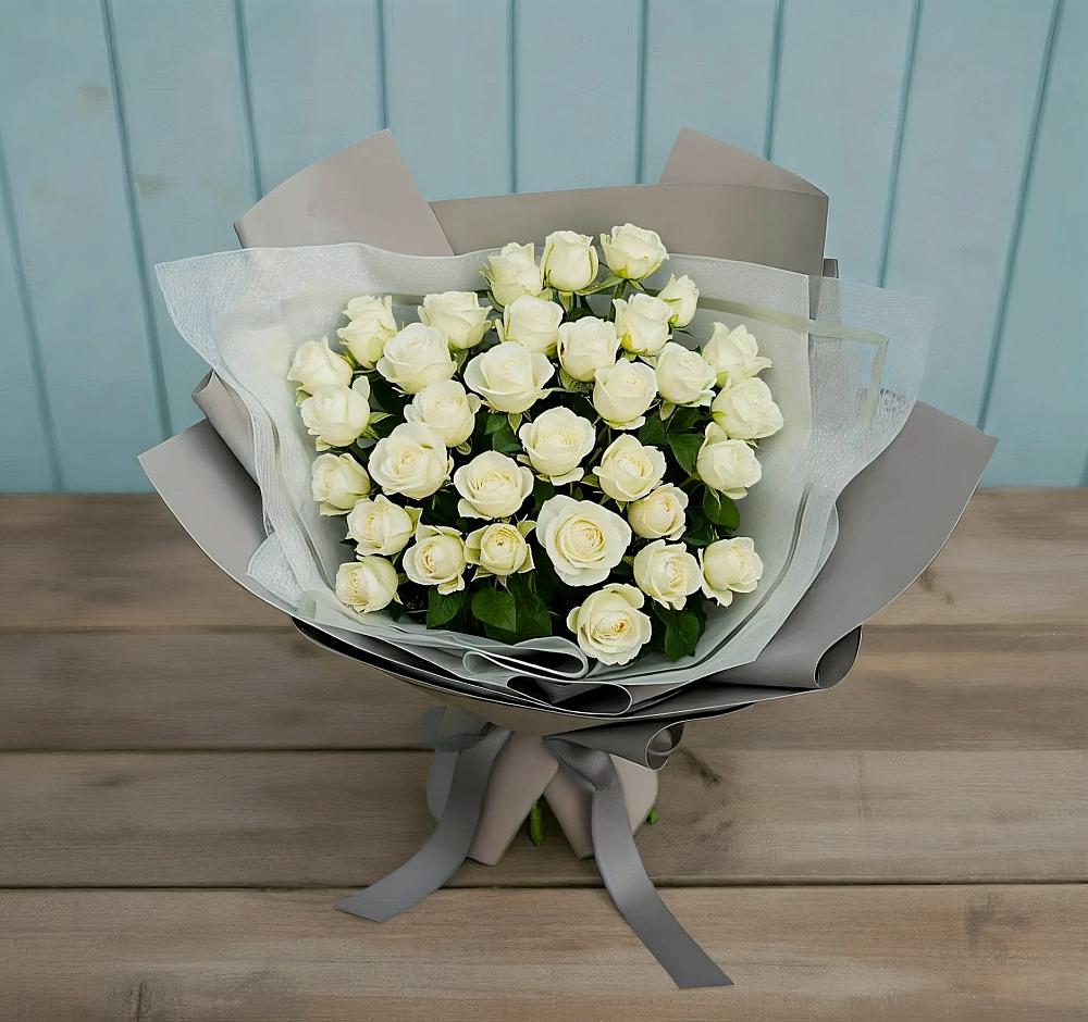 Букет Белоснежная нежность в Озерках
