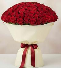 Букет 101 Красная роза Милано в Озерках