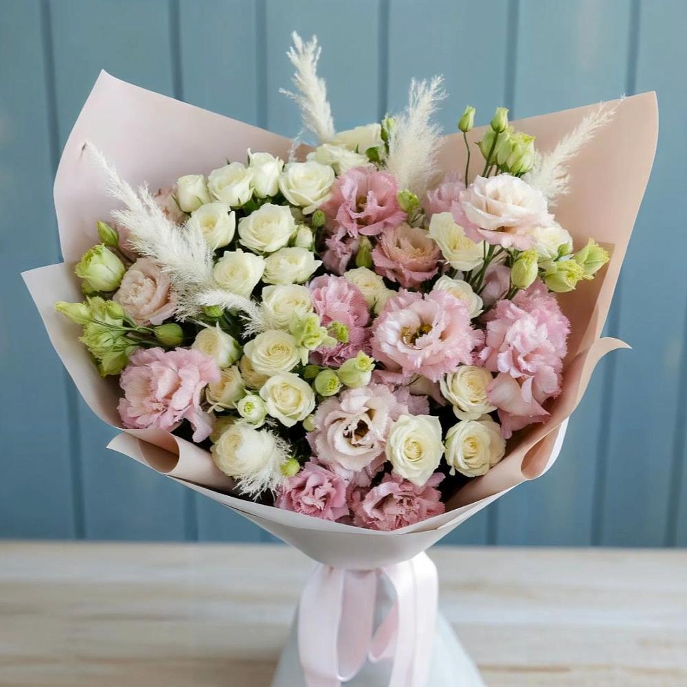 Букет цветов из: Альстромерии и Розы в Озерках