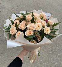 Букет Кремовые розы Латте в Озерках