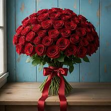 Букет Красные розы Блэк Меджик в Озерках
