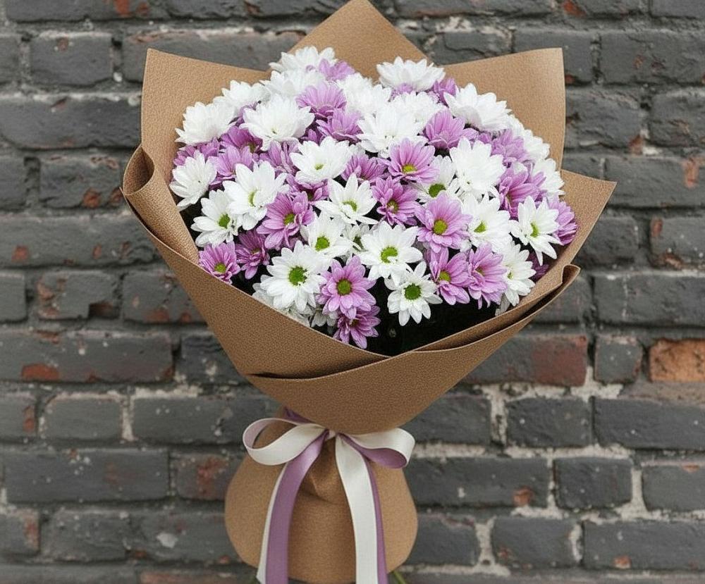 Букет цветов из: Хризантемы в Озерках