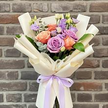 Букет цветов из:  Лизиантусы и Розы #REPLACE_PRED# Озерках