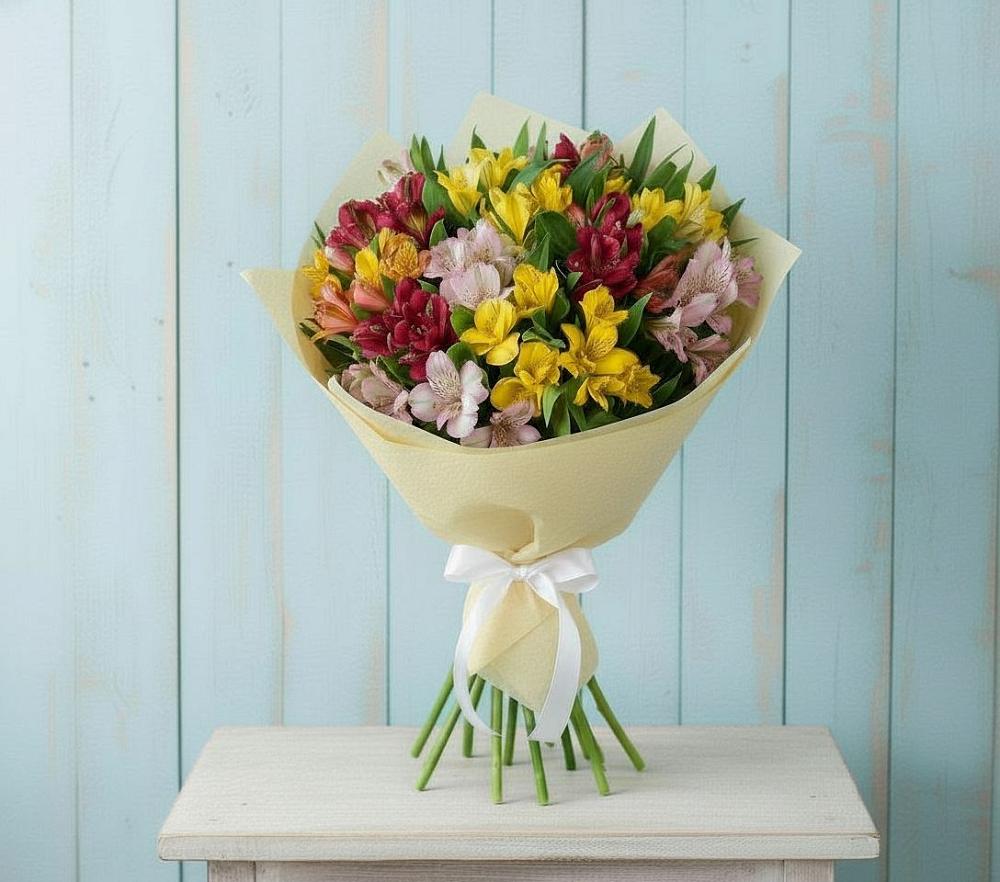 Букет цветов из: Альстромерии в Озерках