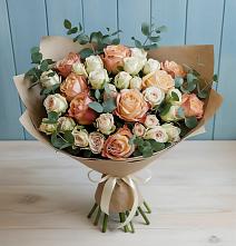 Букет цветов из:  Альстромерии и Розы #REPLACE_PRED# Озерках