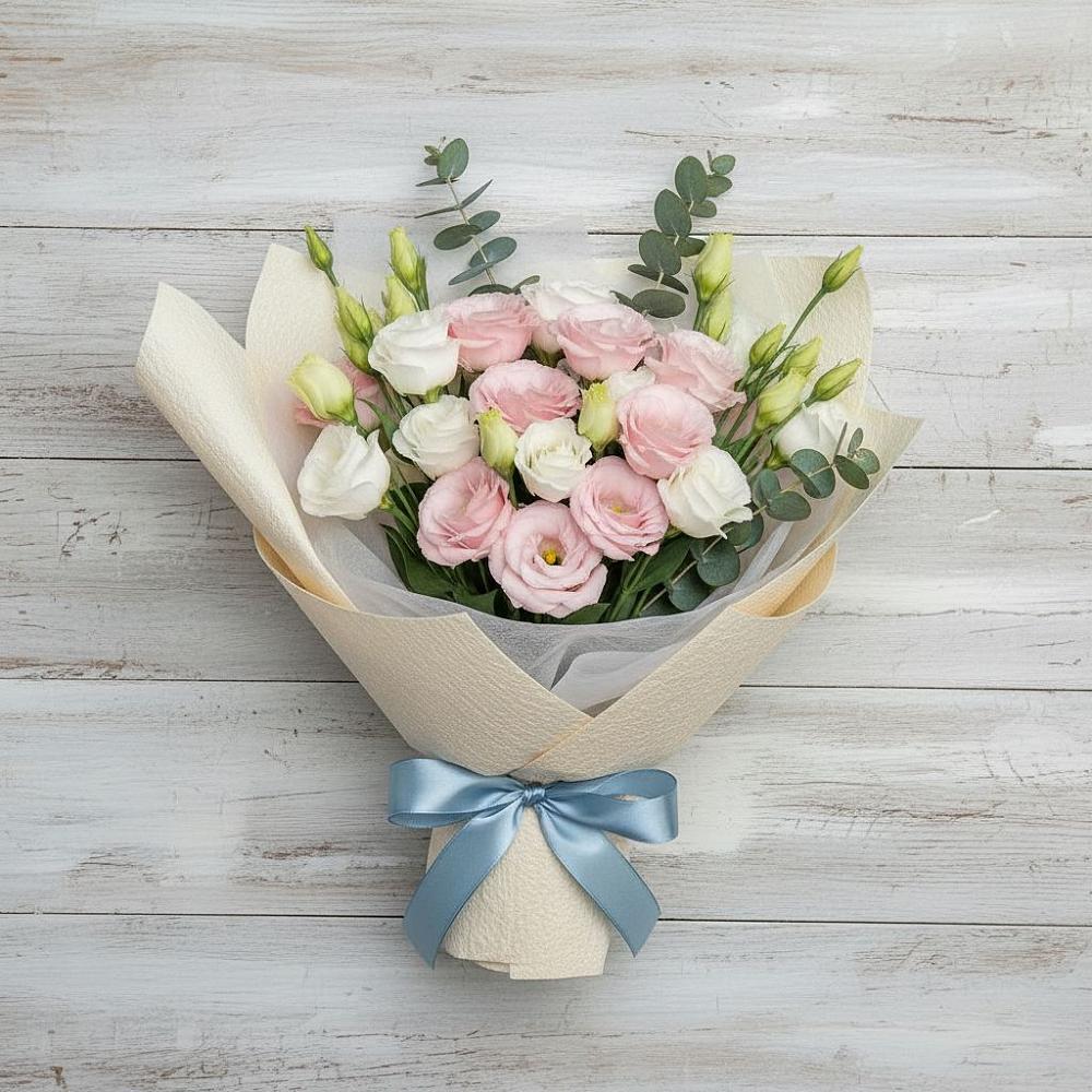 Букет цветов из: Лизиантусы в Озерках